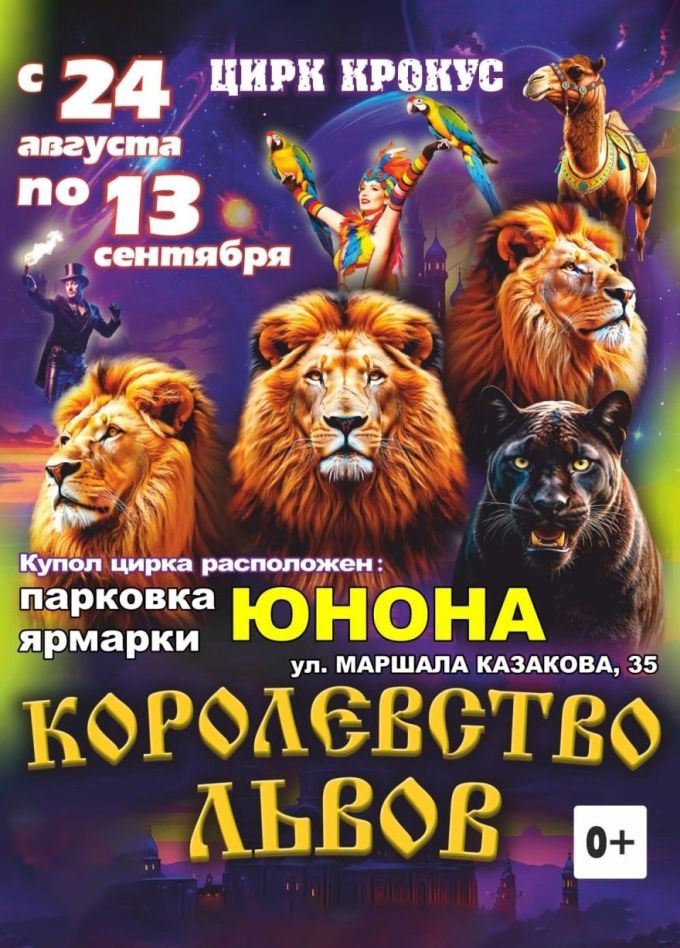 Цирк «Крокус». Шоу «Королевство Львов»