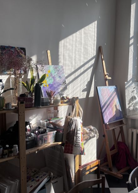 Арт-вечеринка в атмосферной мастерской