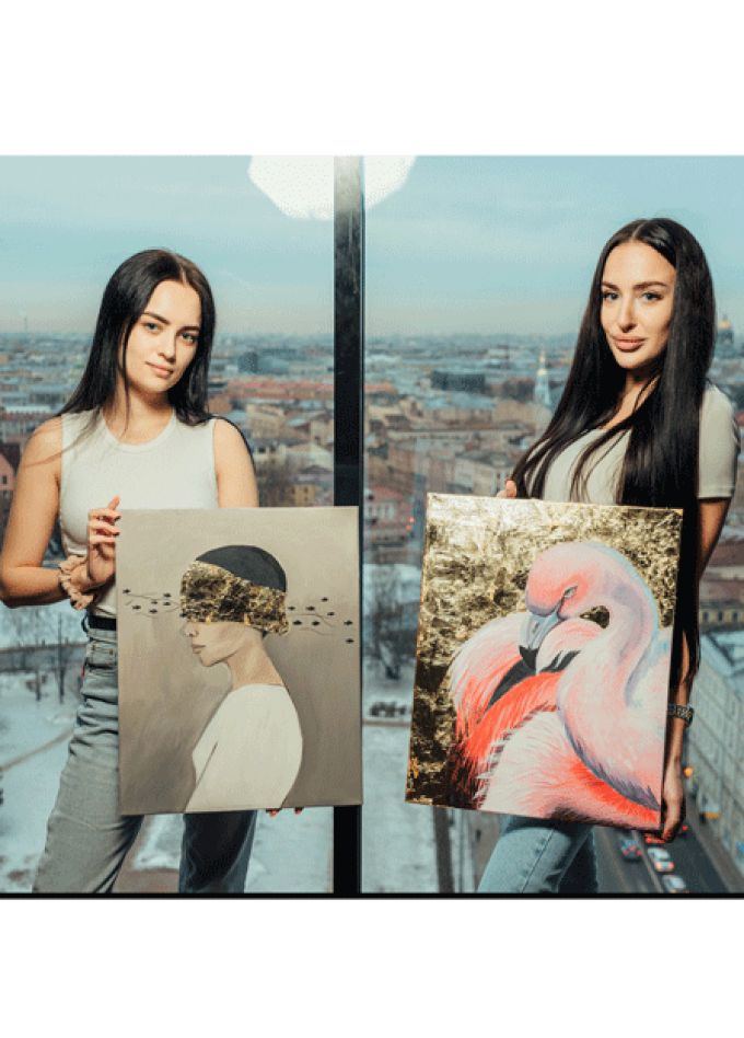 Арт-вечеринка  Artvibes. Рисуем акрилом на холсте с видом на Исакий