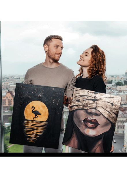 Арт-вечеринка Artvibes: Рисуем акрилом на холсте в ресторане "Большая кухня"