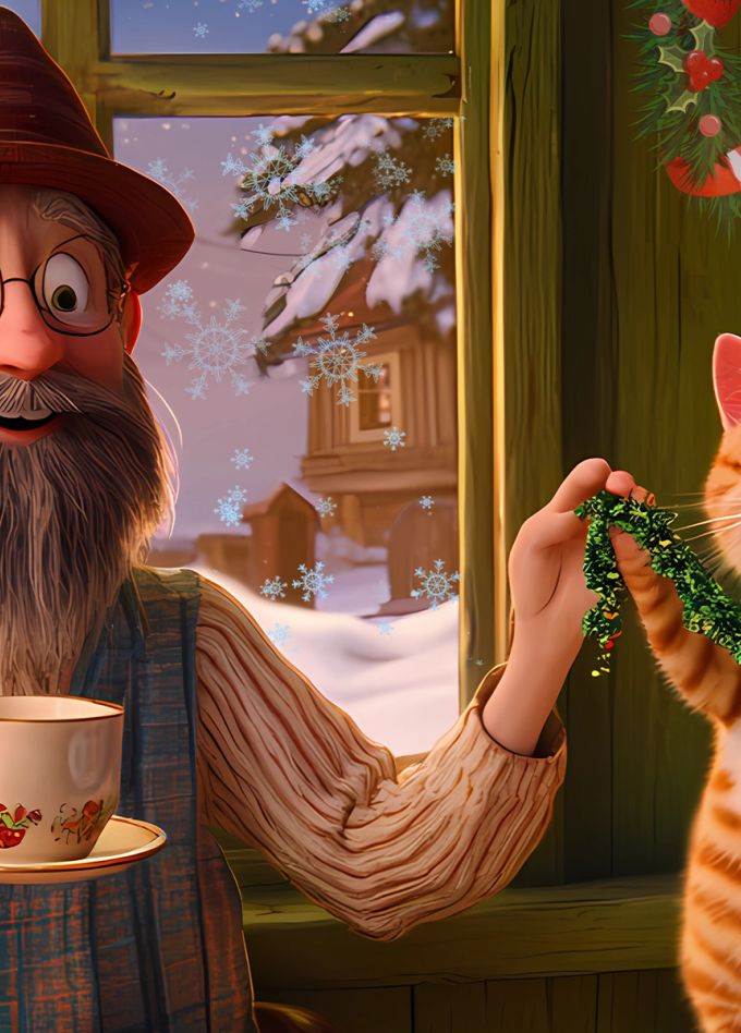 Рождество в домике Петсона