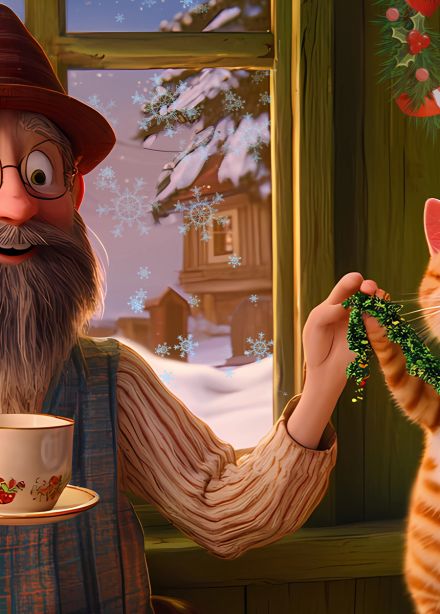 Рождество в домике Петсона