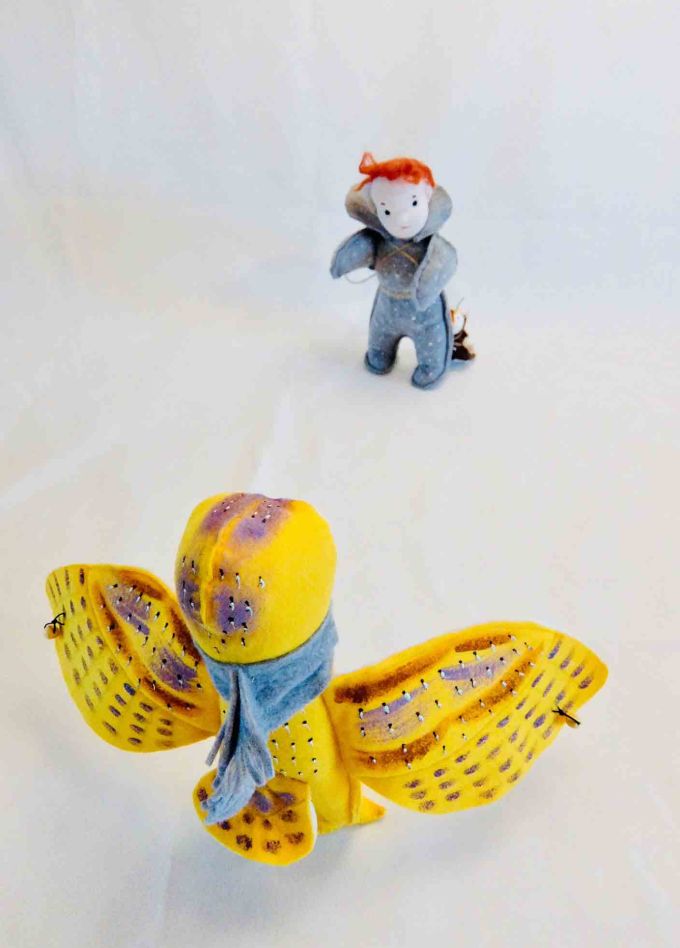 Первый снег малыша