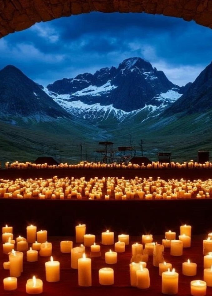 Магия кельтских гор при свечах в Готическом соборе