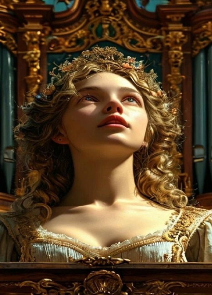 Орган при свечах в готическом соборе. Ave Maria и шедевры