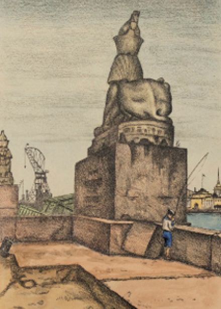 Выставка "Мстислав Добужинский. К 150-летию художника. Живопись, графика и книги из частных коллекций".