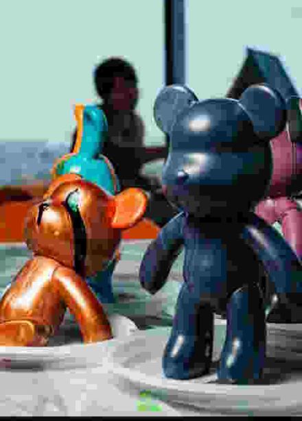 Роспись Мишки Bearbrics в ресторане "Be Italian"