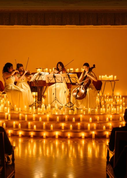 Вечер в Париже при свечах