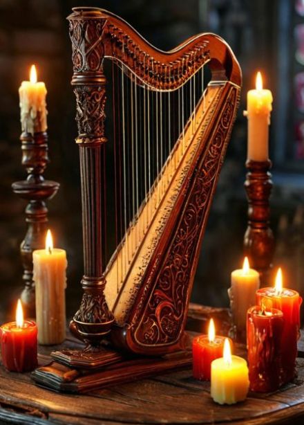 Кельтские арфы при свечах. Дуэт «Арфаграфия»