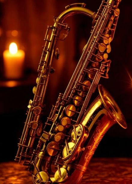 Орган и саксофон при свечах