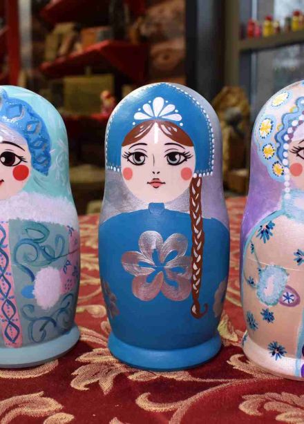 Роспись снежной Матрёшки. Зимнее настроение