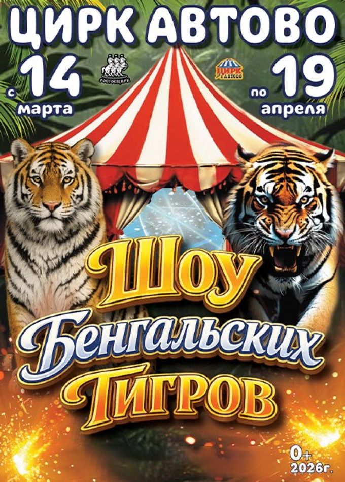 Шоу бенгальских тигров