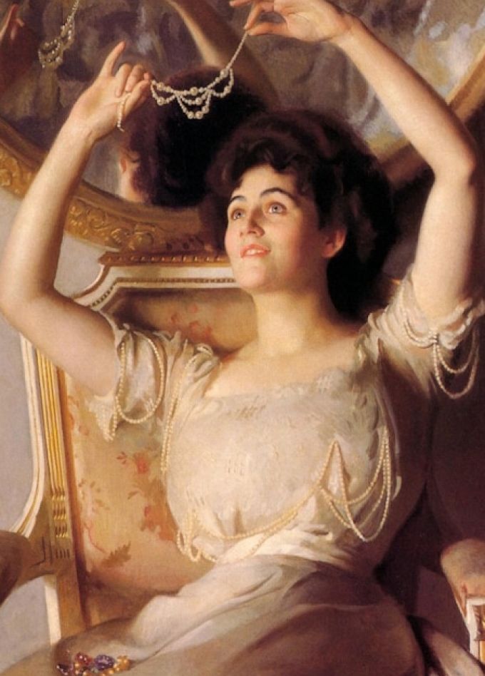 Женщина, мода, ювелирное искусство эпохи модерна