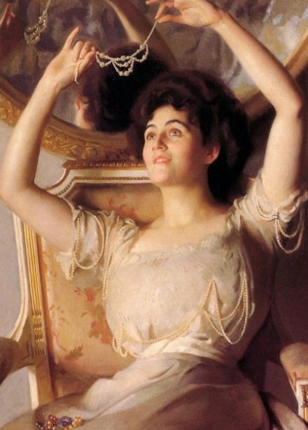 Женщина, мода, ювелирное искусство эпохи модерна