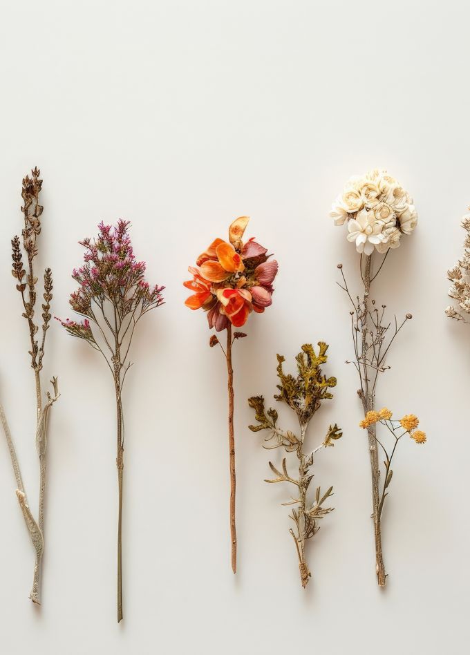 Гербарий в технике Тиффани