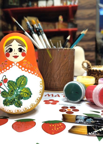 Роспись музыкальной неваляшки с чаепитием