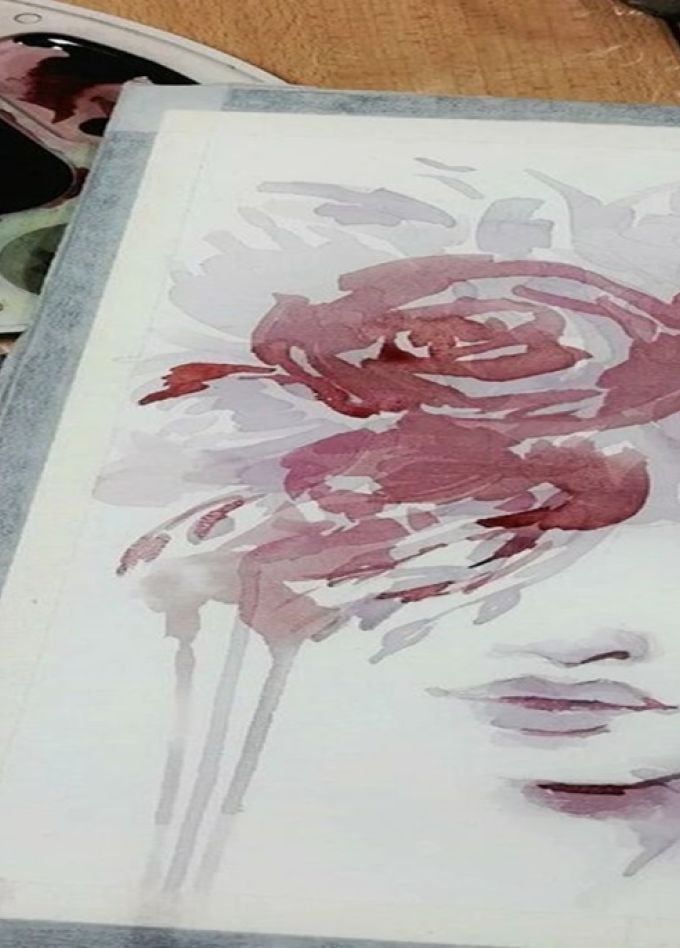 Картина вином