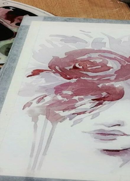 Картина вином