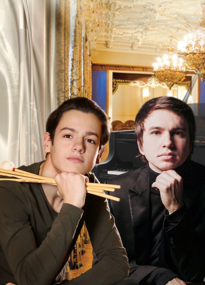 "Вечера в Английском зале". А. Мельников (фортепиано), А. Тарануха (ударные)