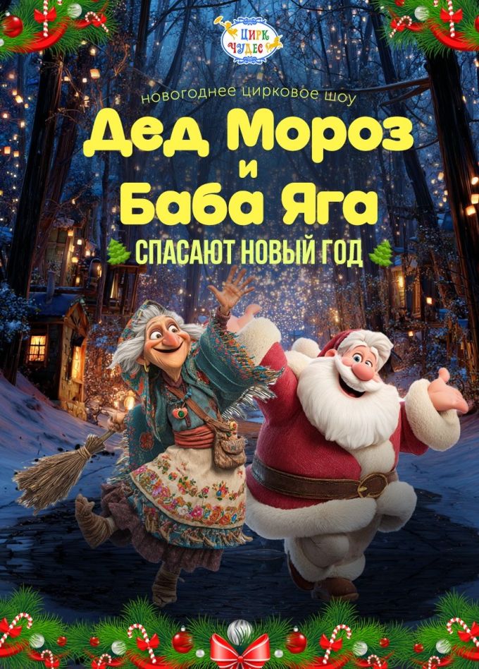 Цирковое шоу «Дед Мороз и Баба Яга спасают Новый год», Московский