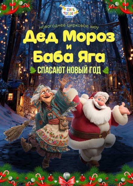 Цирковое шоу «Дед Мороз и Баба Яга спасают Новый год», Московский