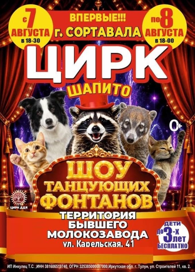 Цирк-шапито «Долины Диких Яблонь», Сортавала