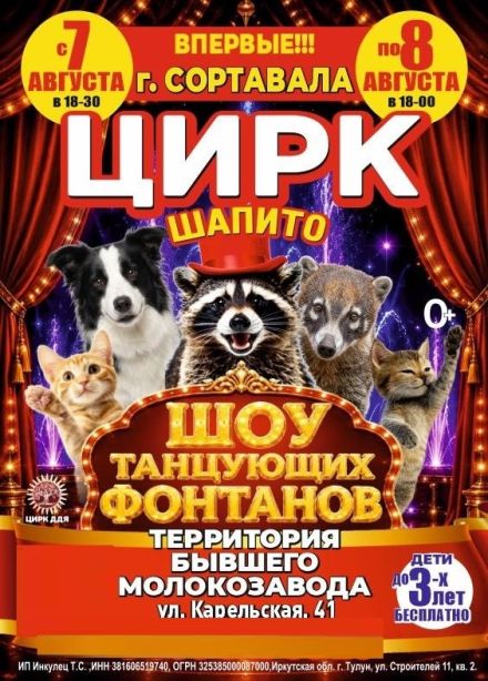 Цирк-шапито «Долины Диких Яблонь», Сортавала
